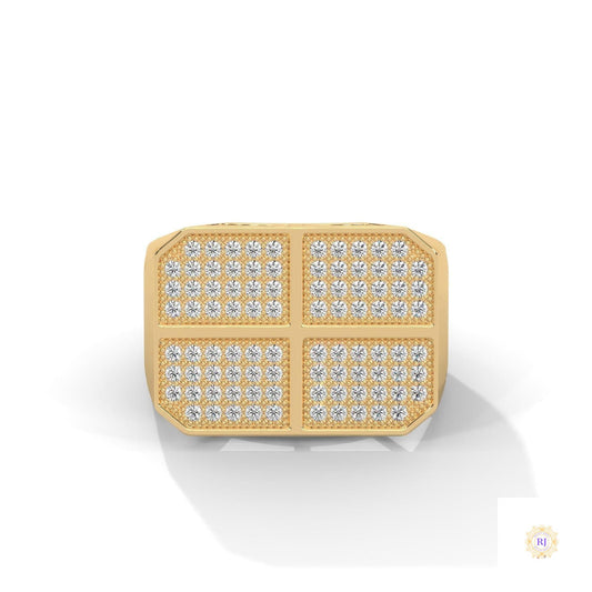 1 Ct. Men’s Lab Diamond Grid Ring