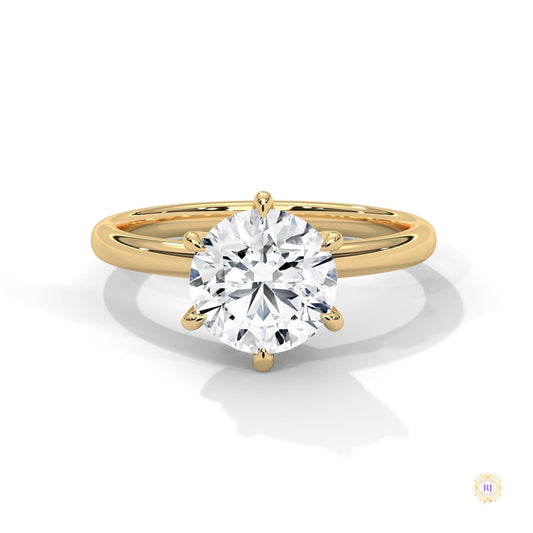 2 Ct. 6-Prong Solitaire Lab Diamond Ring
