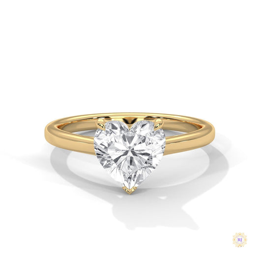 2 Ct. Heart Lab Diamond Solitaire Ring