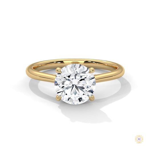 2 Ct. Round Lab Diamond Solitaire Ring