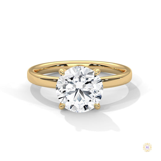 2 Ct. Round Lab Diamond Solitaire Ring
