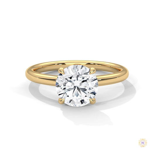 2 Ct. round-Cut Lab Diamond Solitaire Ring