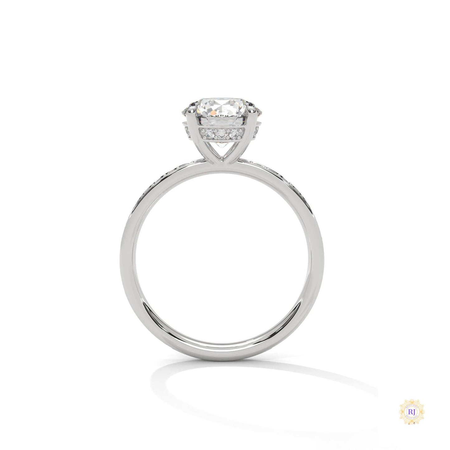 2.50 Ct. Lab Diamond Ring with Hidden Halo