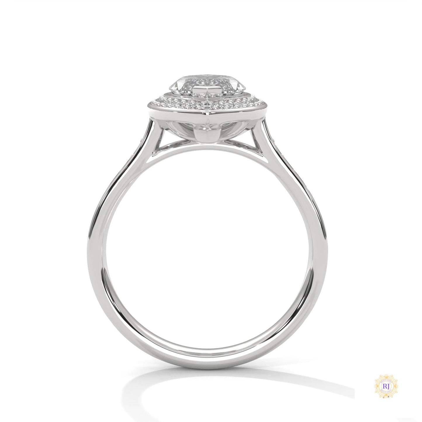 2.50 Ct. Marquise Halo Diamond Ring
