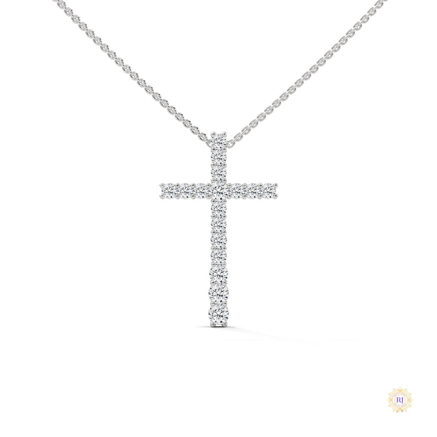 0.50 CT. Diamond Cross Pendant – Lab-Grown Luxury