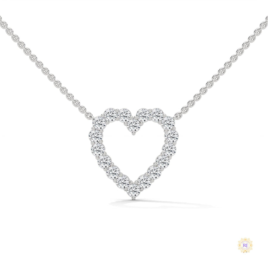 0.50 CT. Heart Diamond Pendant