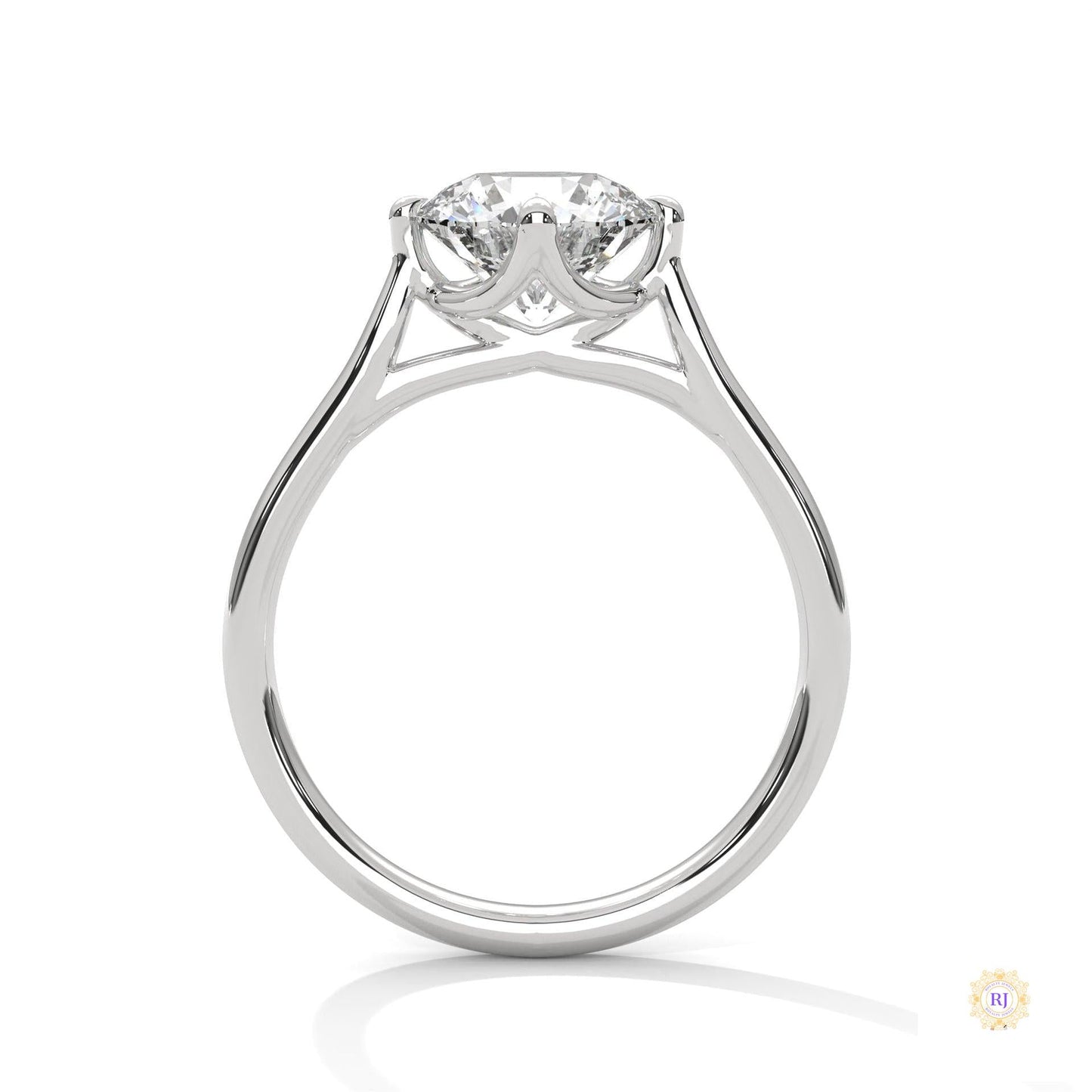 2 Ct. Floating Solitaire Lab Diamond Engagement Ring