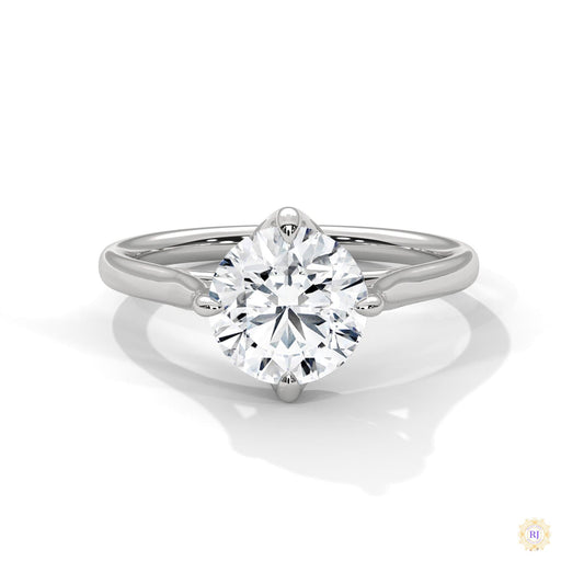 2 Ct. Floating Solitaire Lab Diamond Engagement Ring