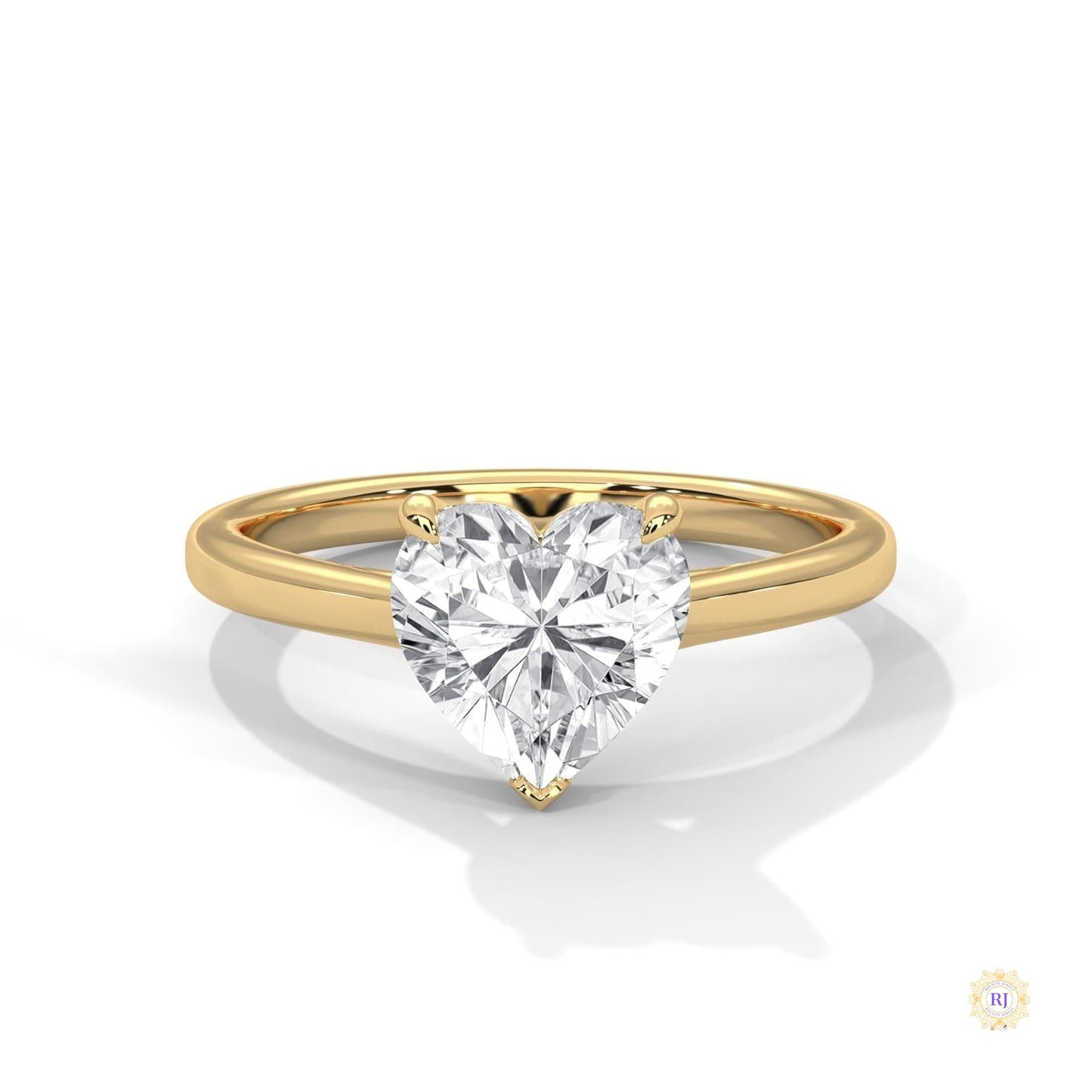 2 Ct. Heart Lab Diamond Solitaire Ring