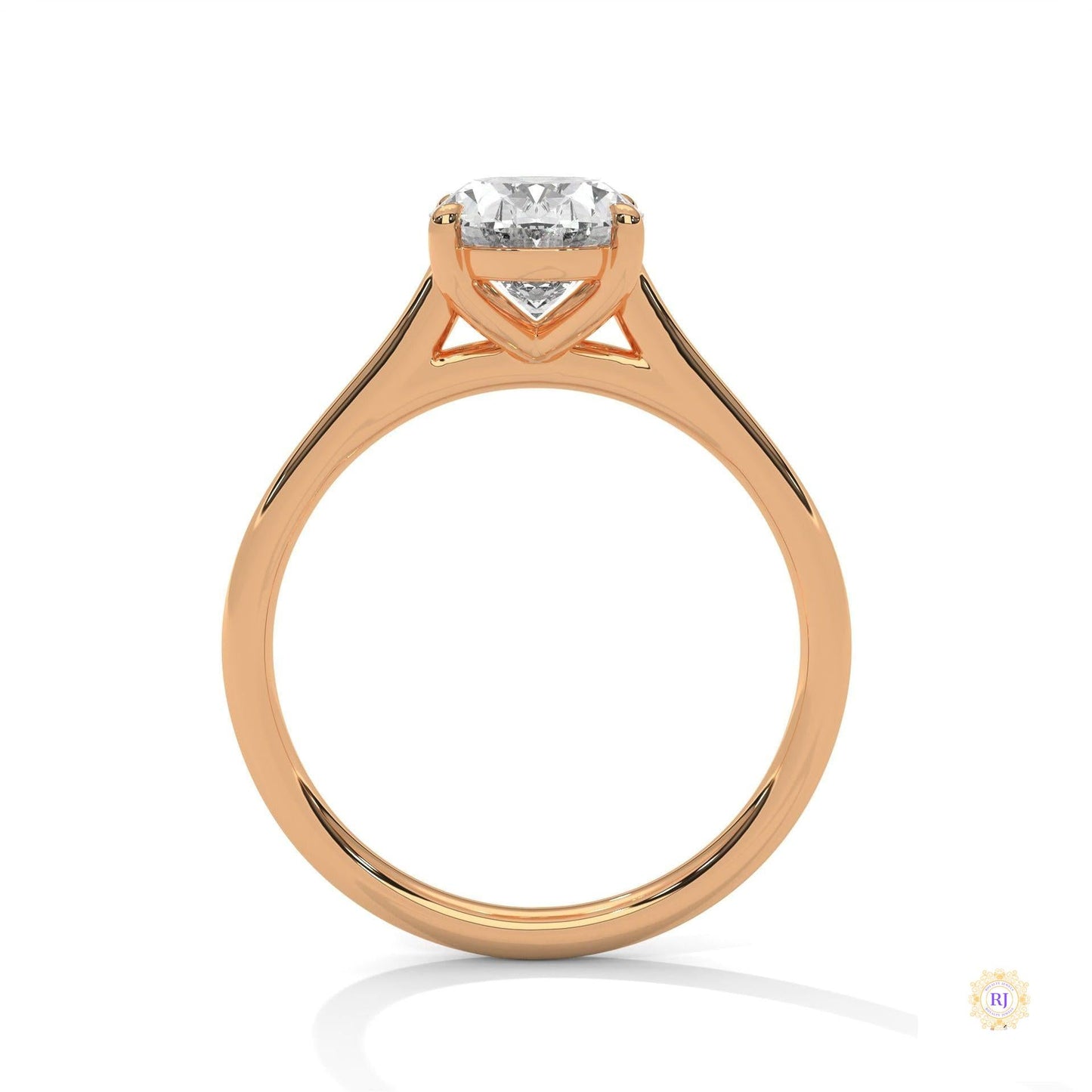 2 Ct. Oval Solitaire Lab Diamond Ring