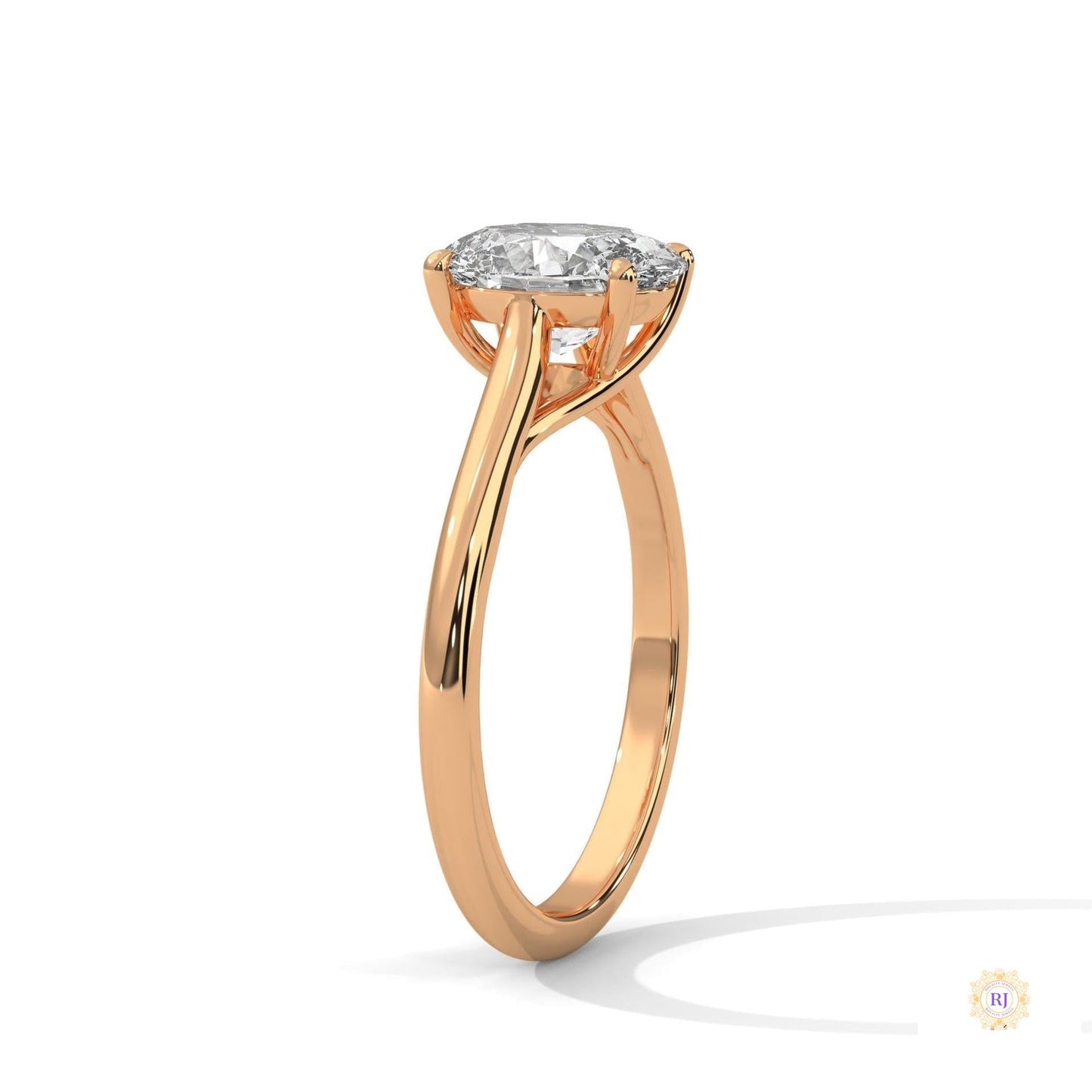 2 Ct. Oval Solitaire Lab Diamond Ring