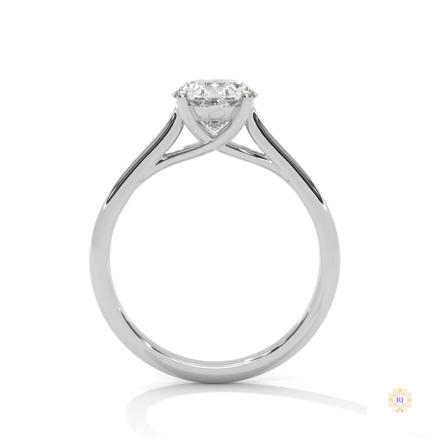 2 Ct. Oval Solitaire Lab Diamond Ring