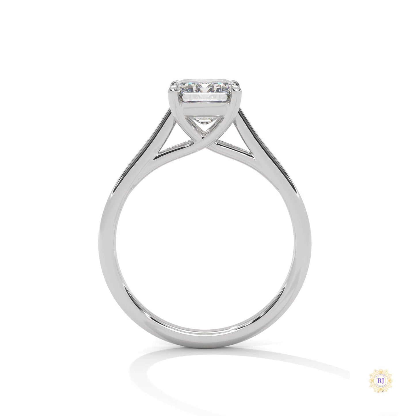 2 Ct. Radiant-Cut Lab Diamond Solitaire