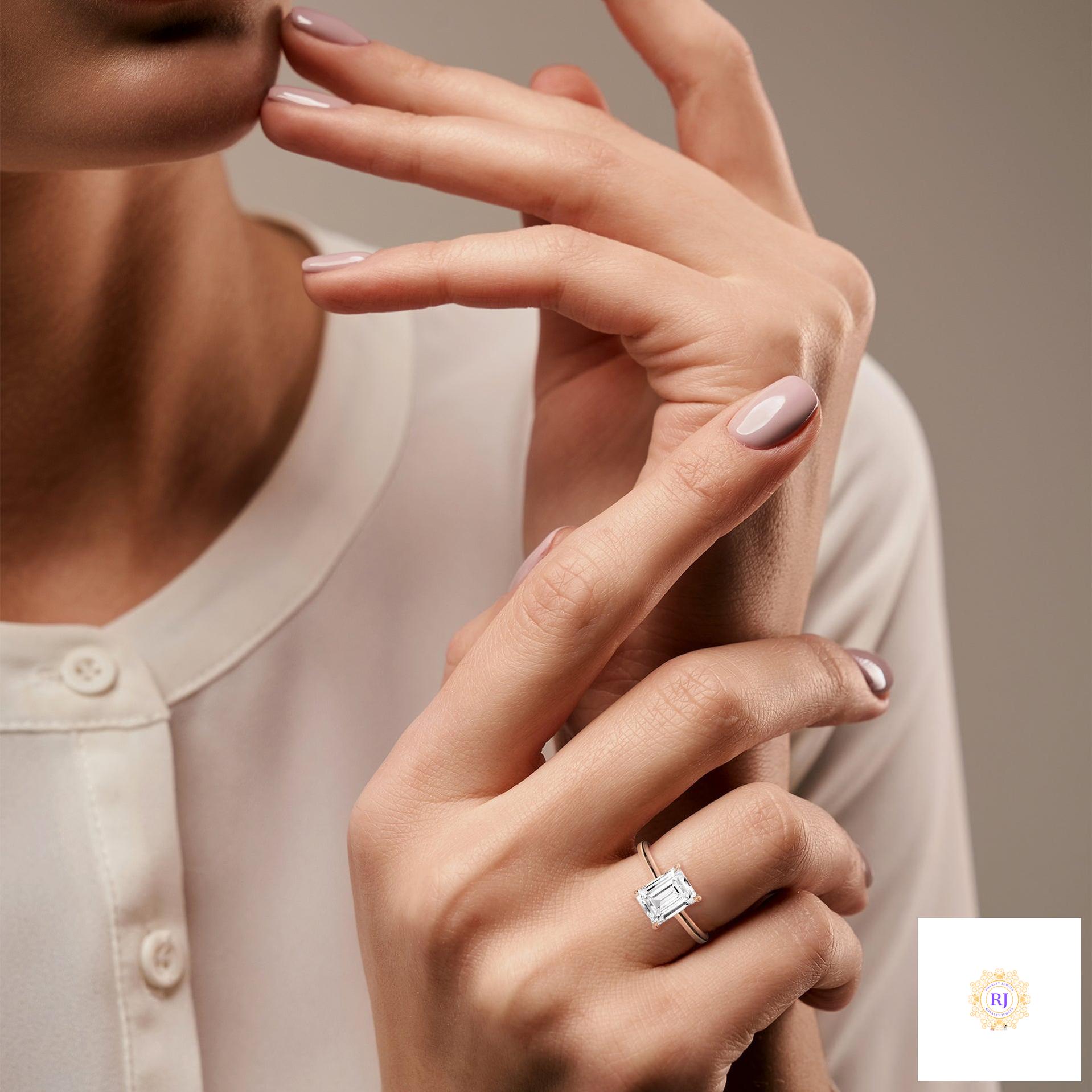 2 Ct. Radiant-Cut Lab Diamond Solitaire