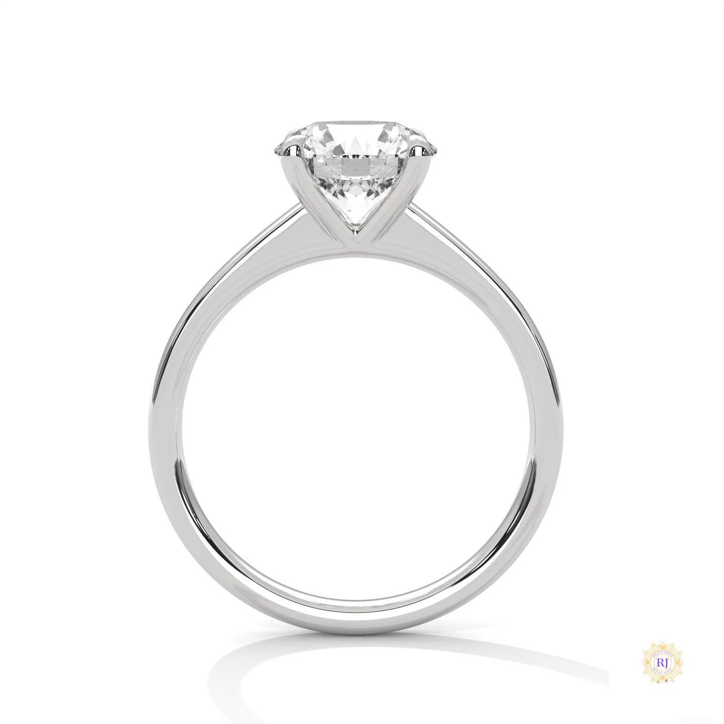 2 Ct. Round Lab Diamond Solitaire Engagement Ring