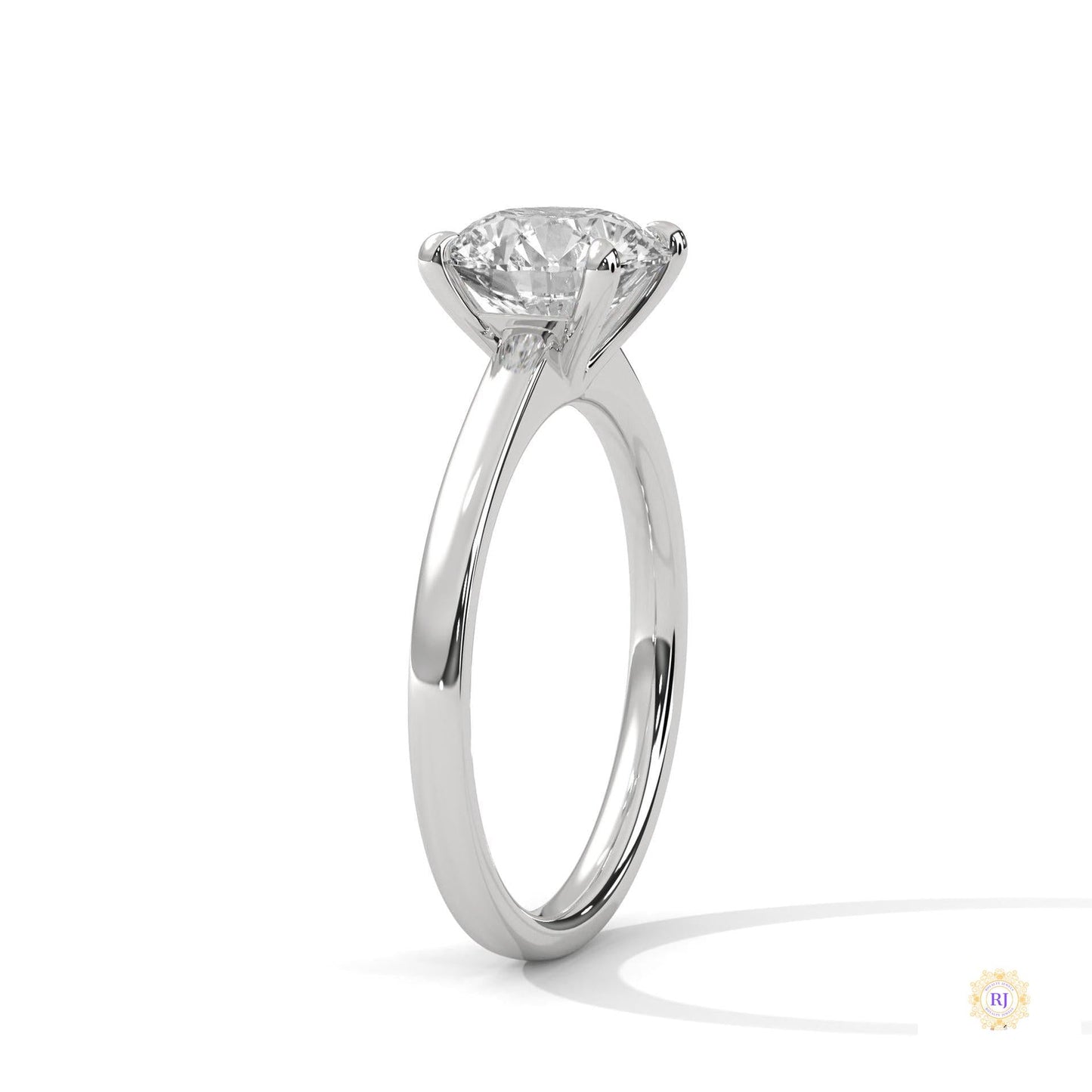 2 Ct. Round Lab Diamond Solitaire Engagement Ring
