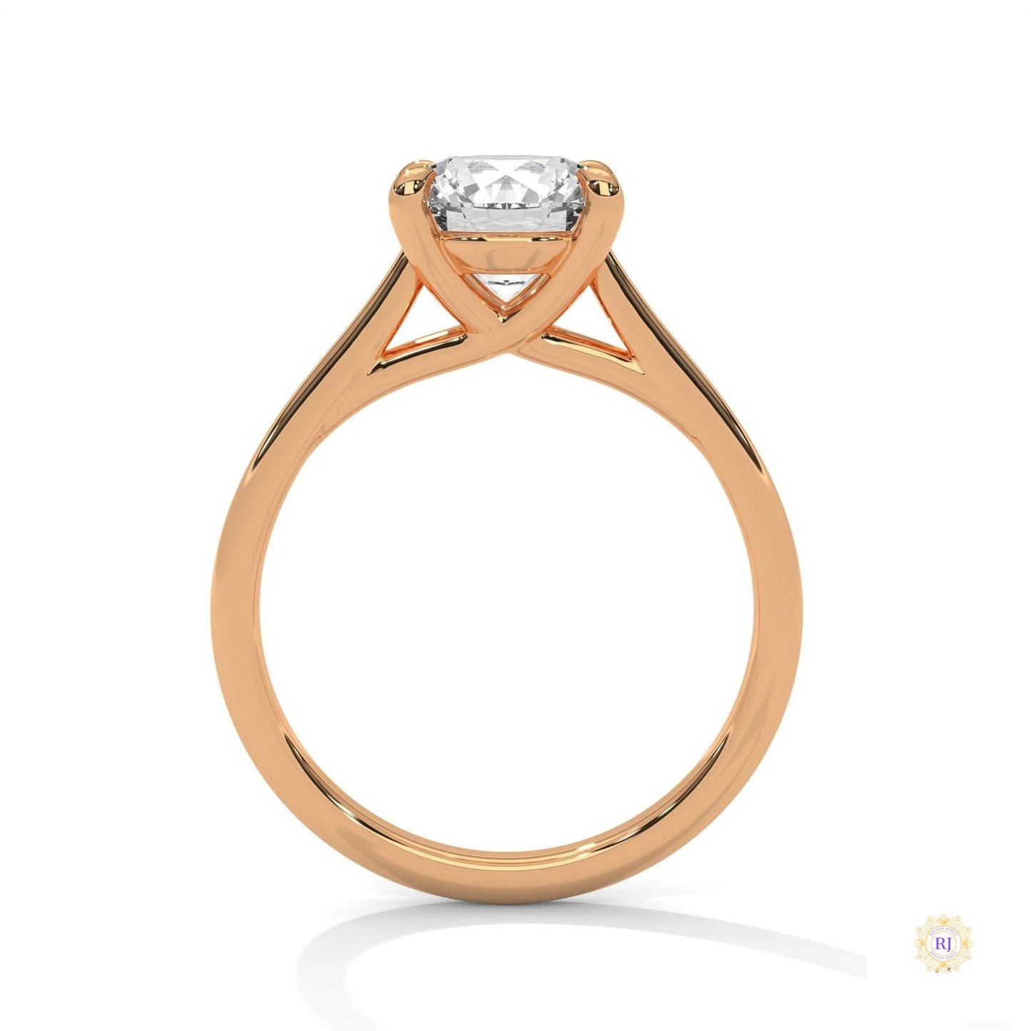 2 Ct. Round Lab Diamond Solitaire Ring
