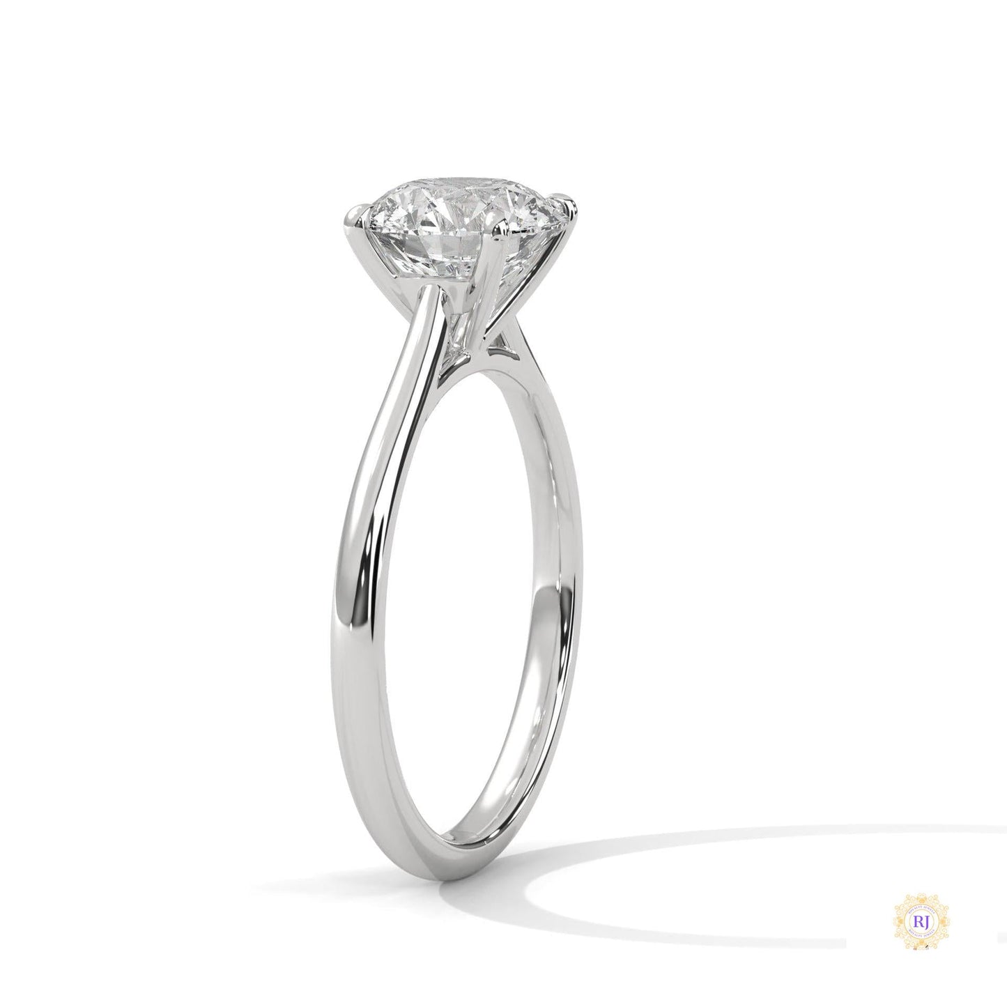 2 Ct. Round Lab Diamond Solitaire Ring