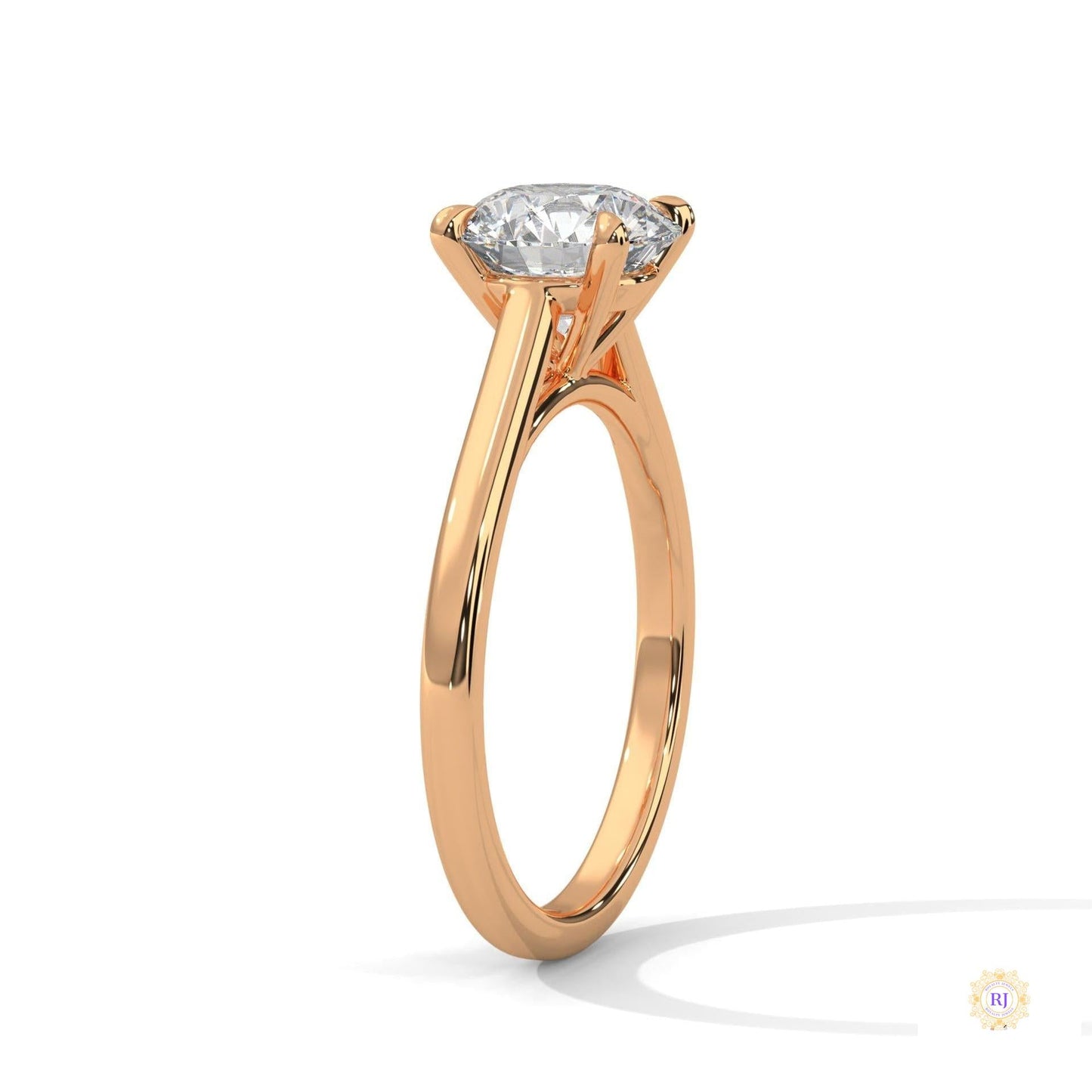 2 Ct. Round Lab Diamond Solitaire Ring