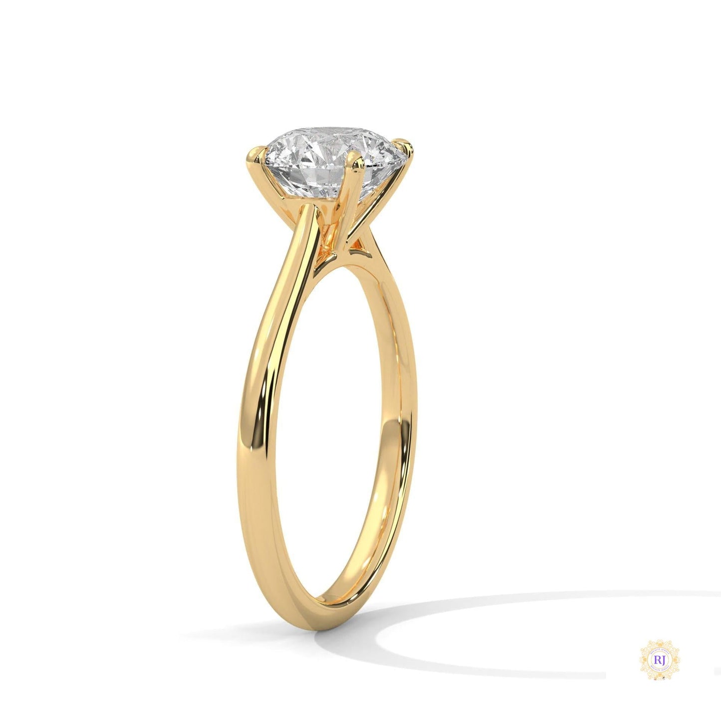 2 Ct. Round Lab Diamond Solitaire Ring