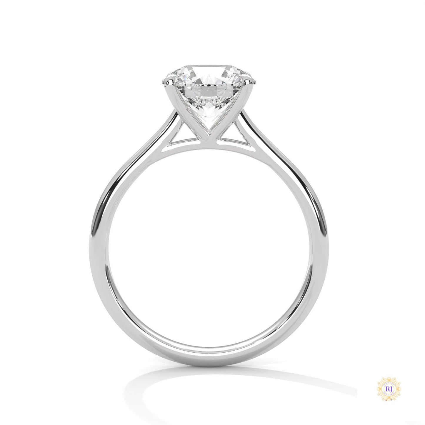 2 Ct. Round Lab Diamond Solitaire Ring