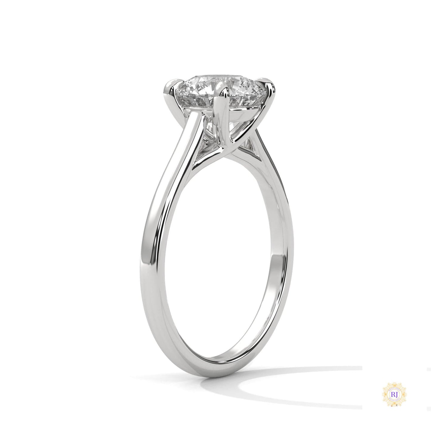 2 Ct. Round Lab Diamond Solitaire Ring
