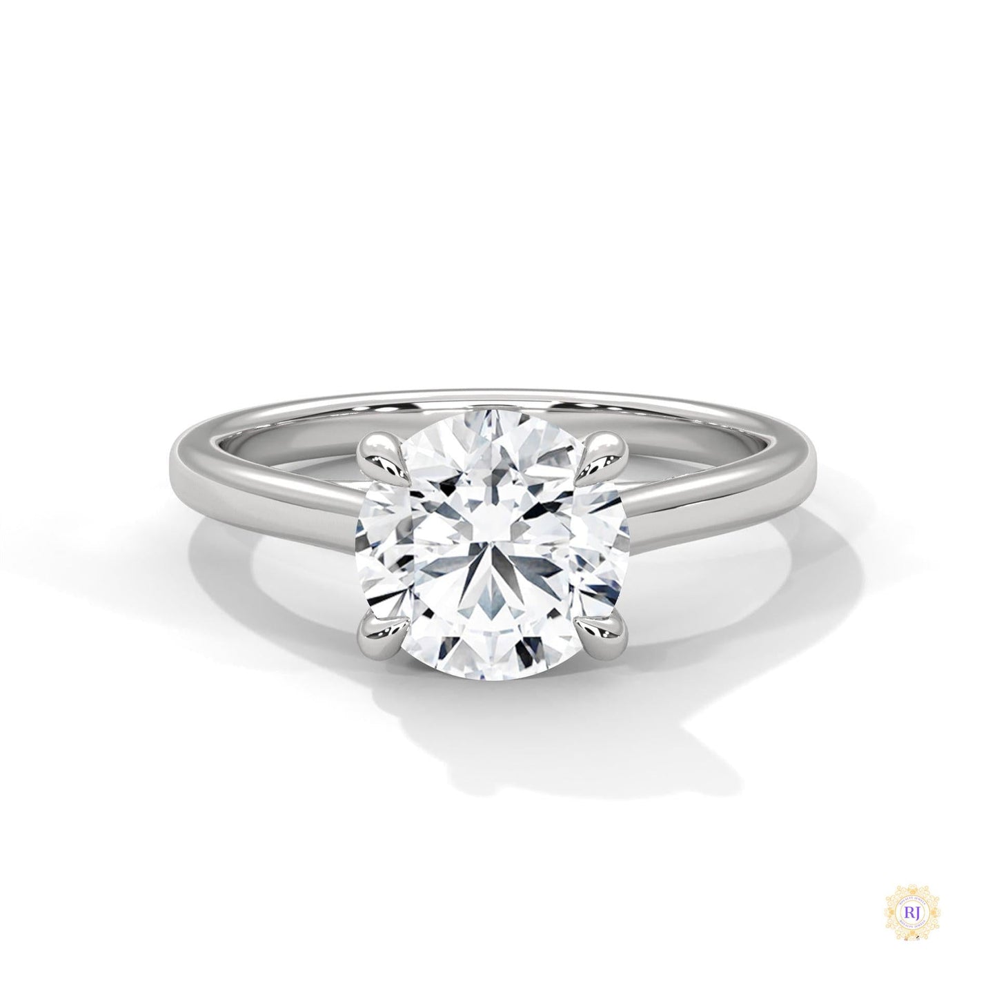 2 Ct. Round Lab Diamond Solitaire Ring
