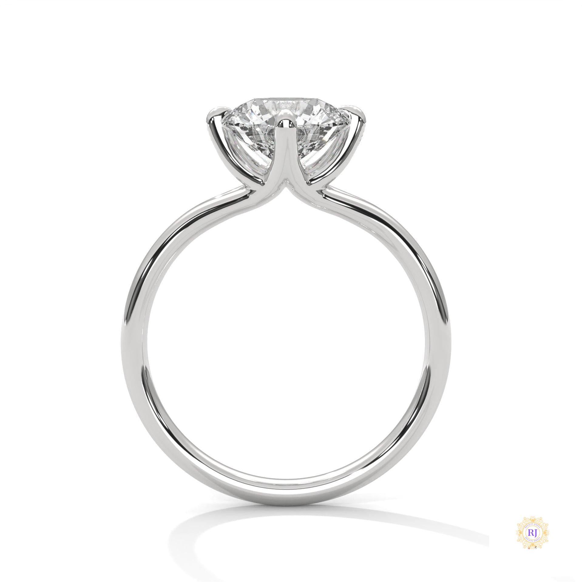 2 Ct. Solitaire Lab Diamond Engagement Ring