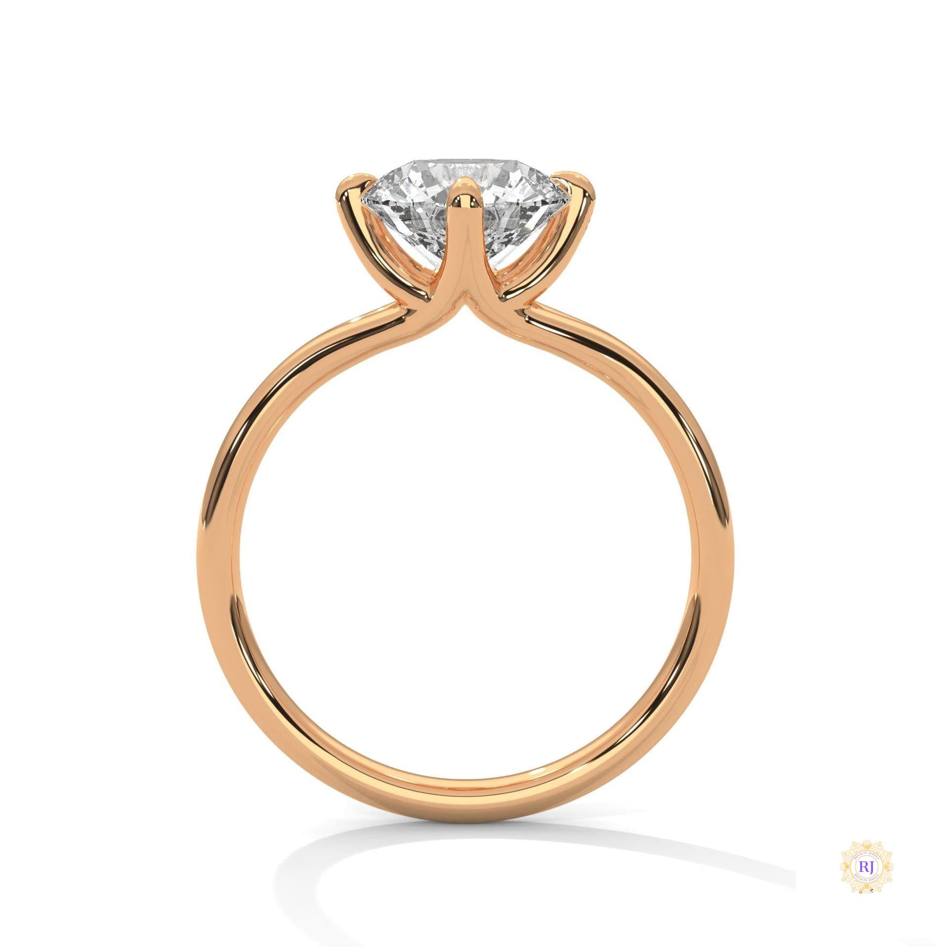 2 Ct. Solitaire Lab Diamond Engagement Ring