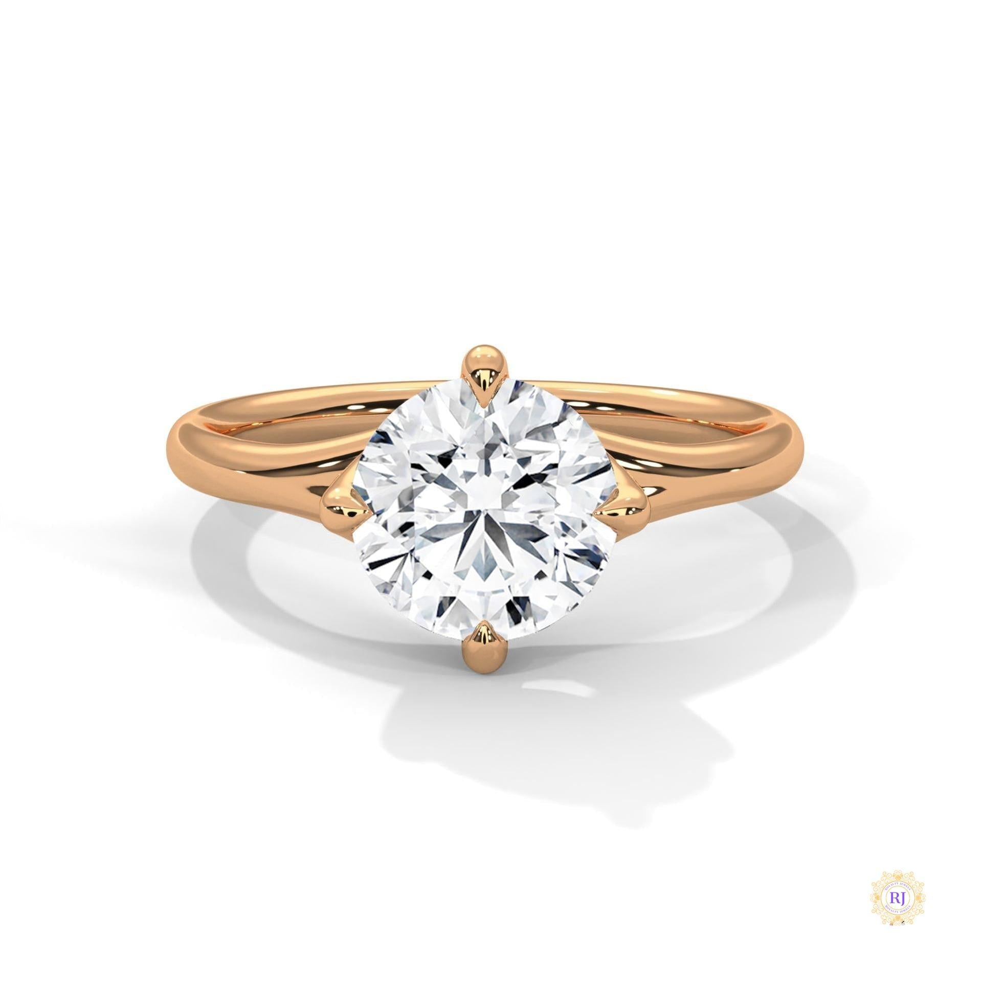 2 Ct. Solitaire Lab Diamond Engagement Ring