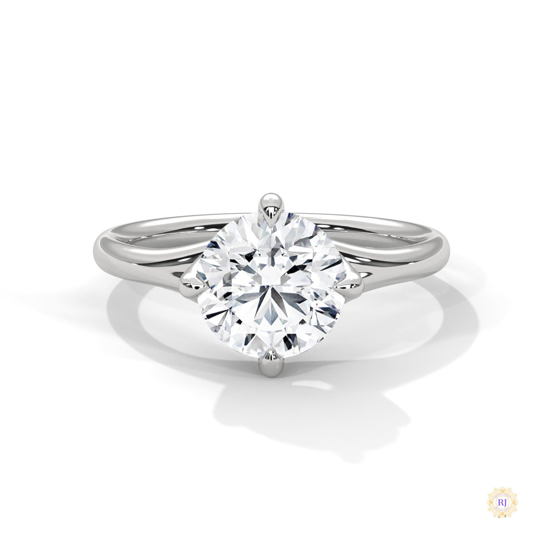 2 Ct. Solitaire Lab Diamond Engagement Ring