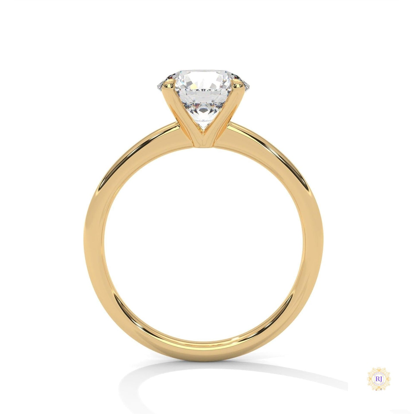 2 Ct. round-Cut Lab Diamond Solitaire Ring