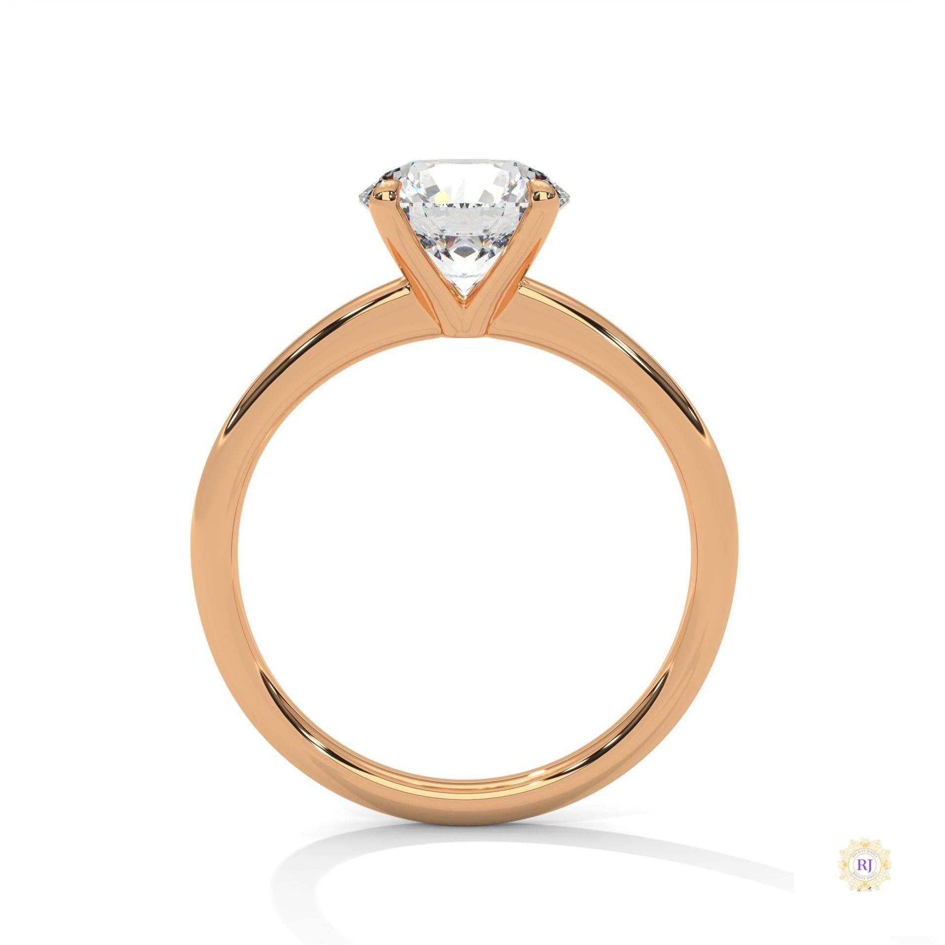 2 Ct. round-Cut Lab Diamond Solitaire Ring