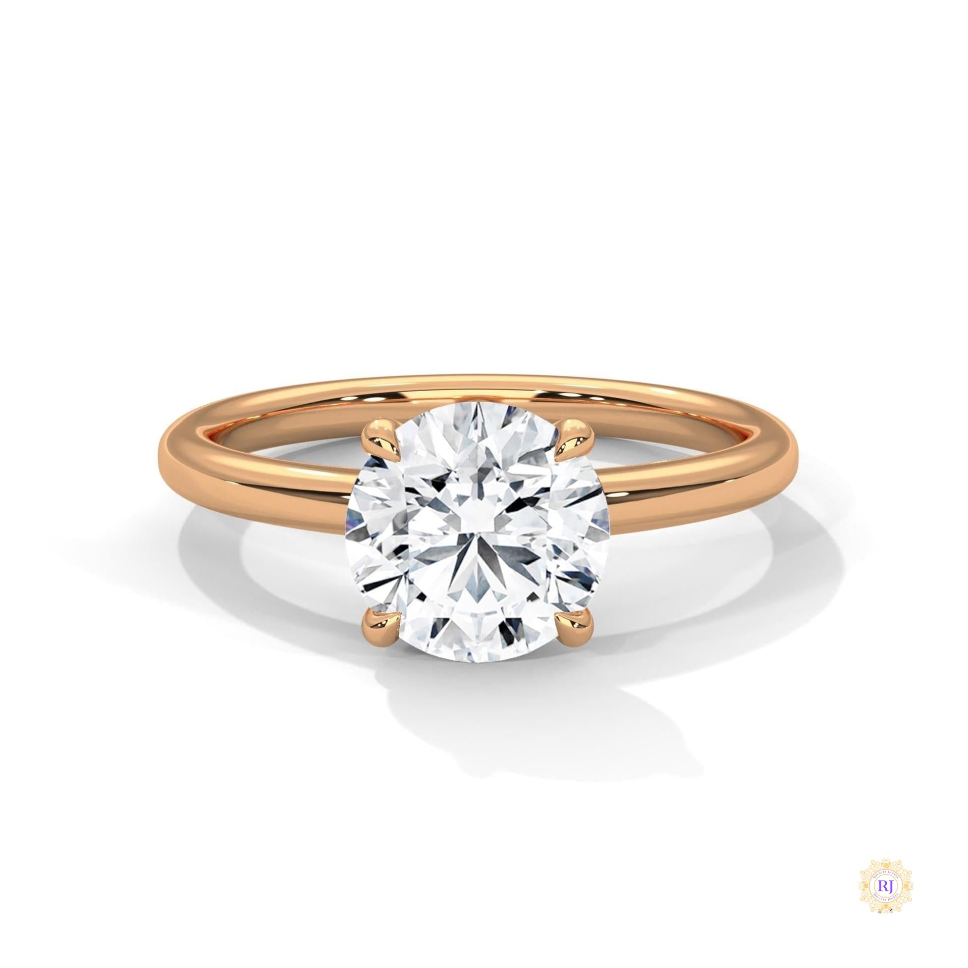 2 Ct. round-Cut Lab Diamond Solitaire Ring