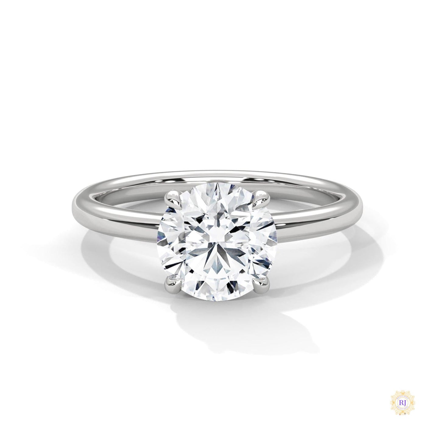2 Ct. round-Cut Lab Diamond Solitaire Ring