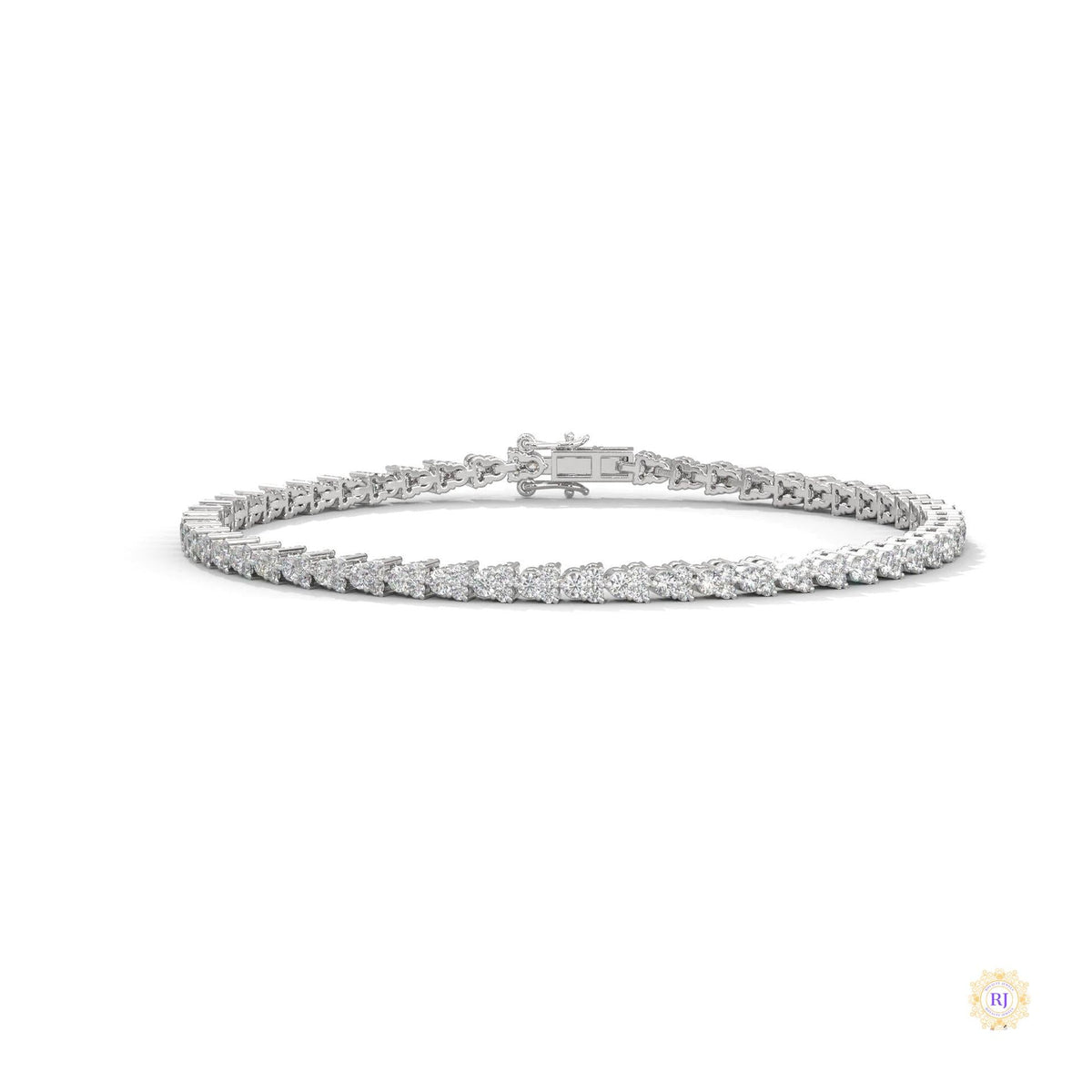 2.10 ct. Graduated Lab Diamond Tennis Bracelet