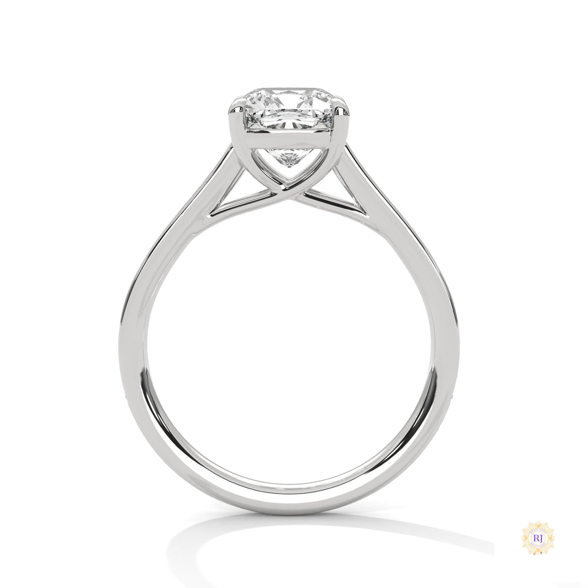2.15 Ct. Cushion Cut Lab Diamond Engagement Ring