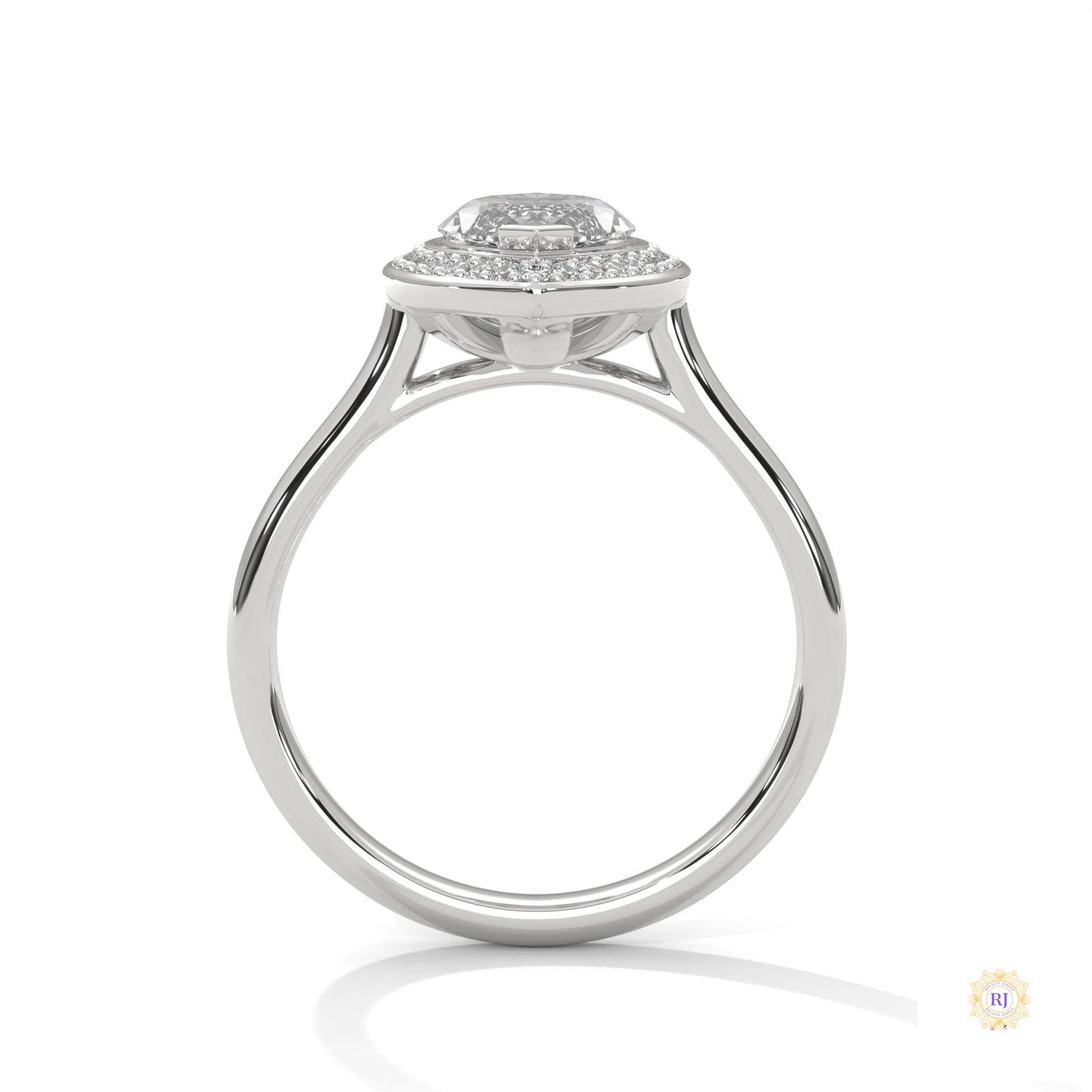 2.20 Ct. Marquise Halo Diamond Ring
