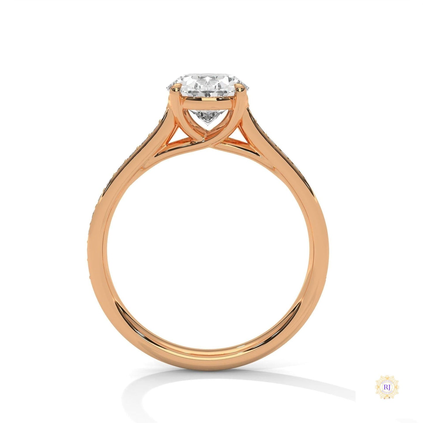 2.25 Ct. Oval Lab Diamond Engagement Ring