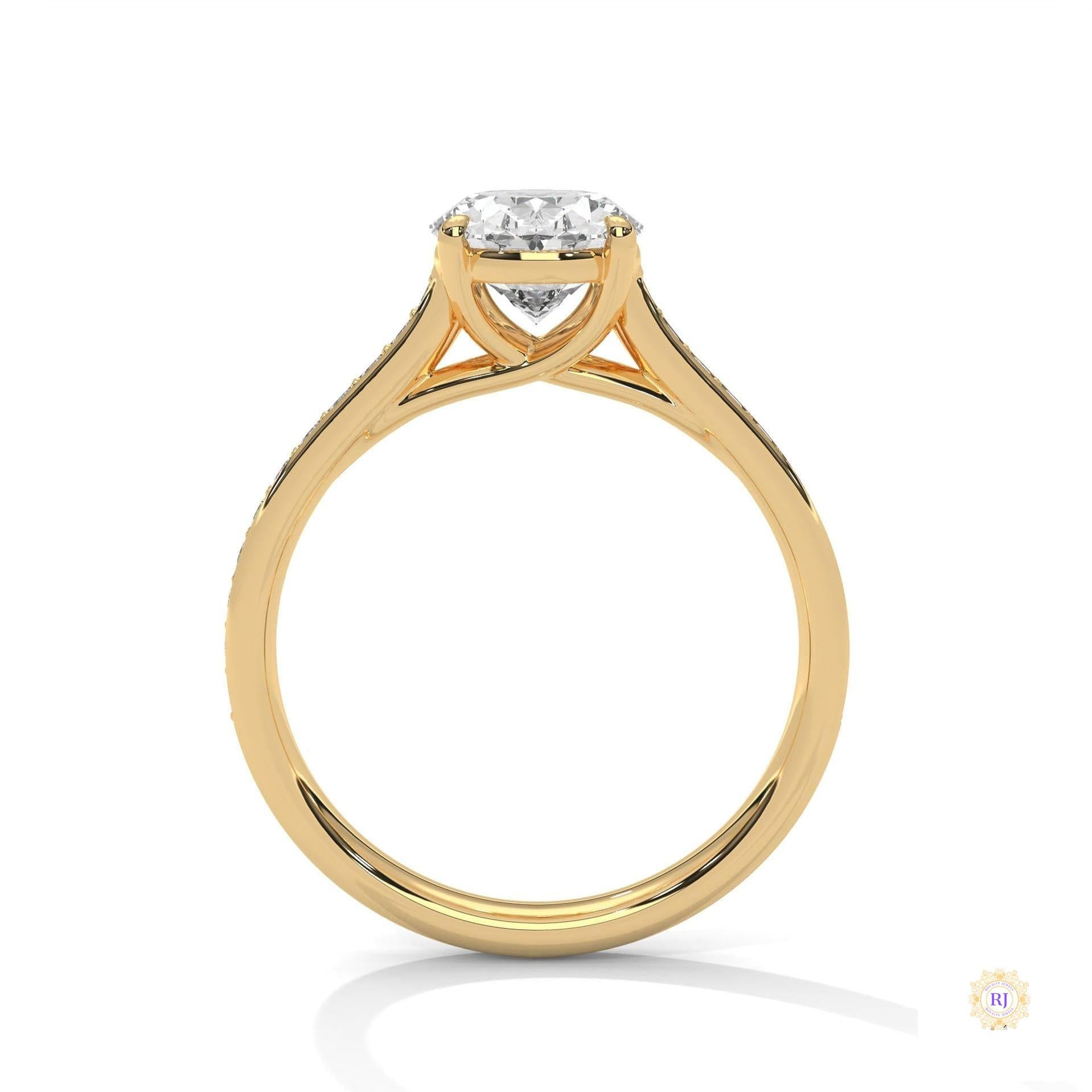 2.25 Ct. Oval Lab Diamond Engagement Ring