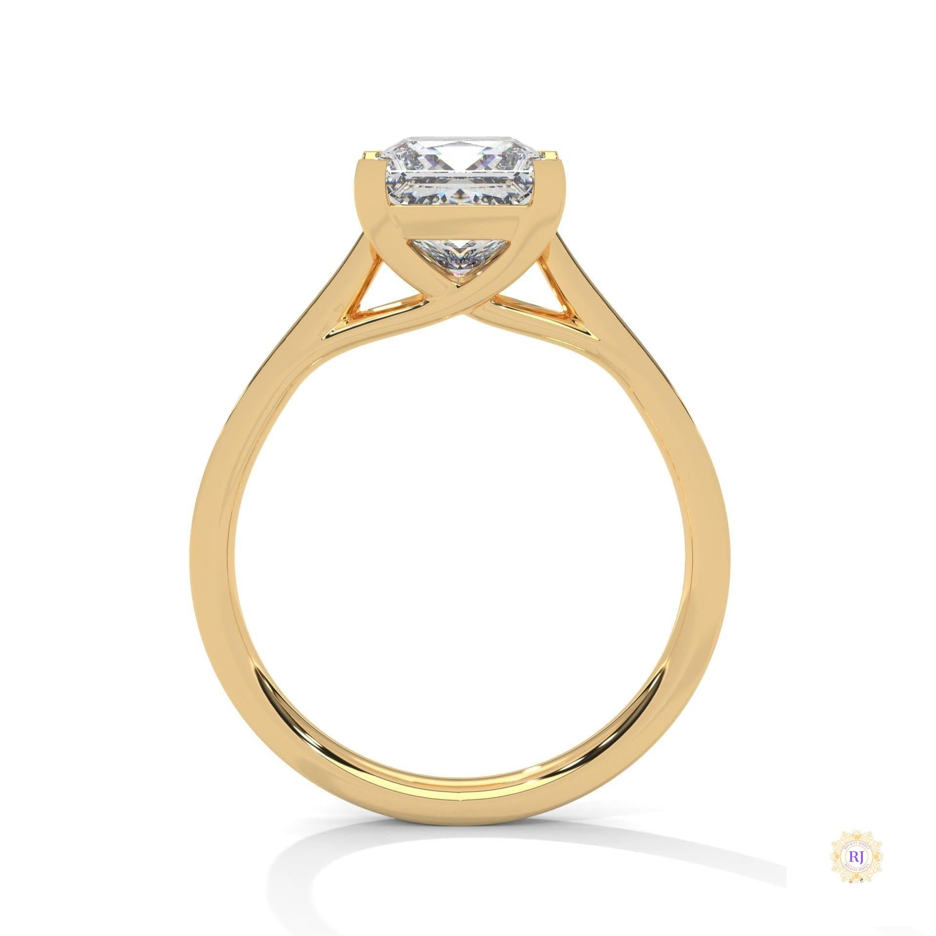 2.25 Ct. Princess Cut Pavé Ring