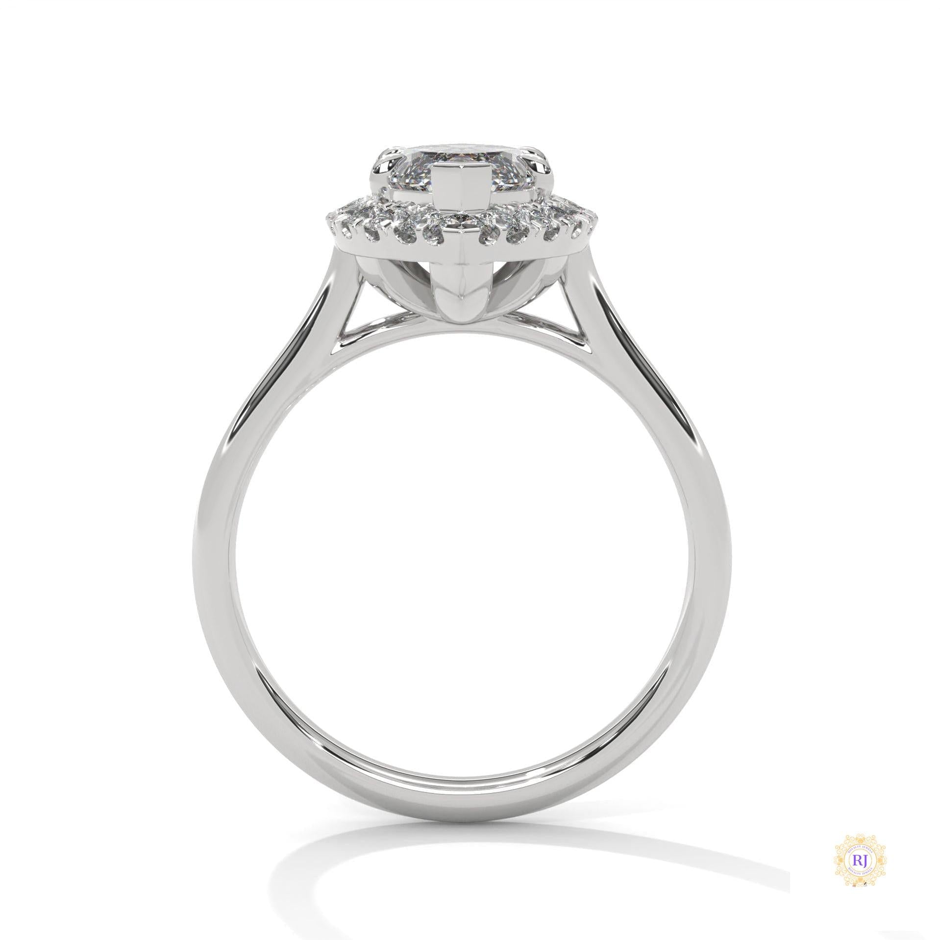 2.40 Ct. Marquise Halo Diamond Ring