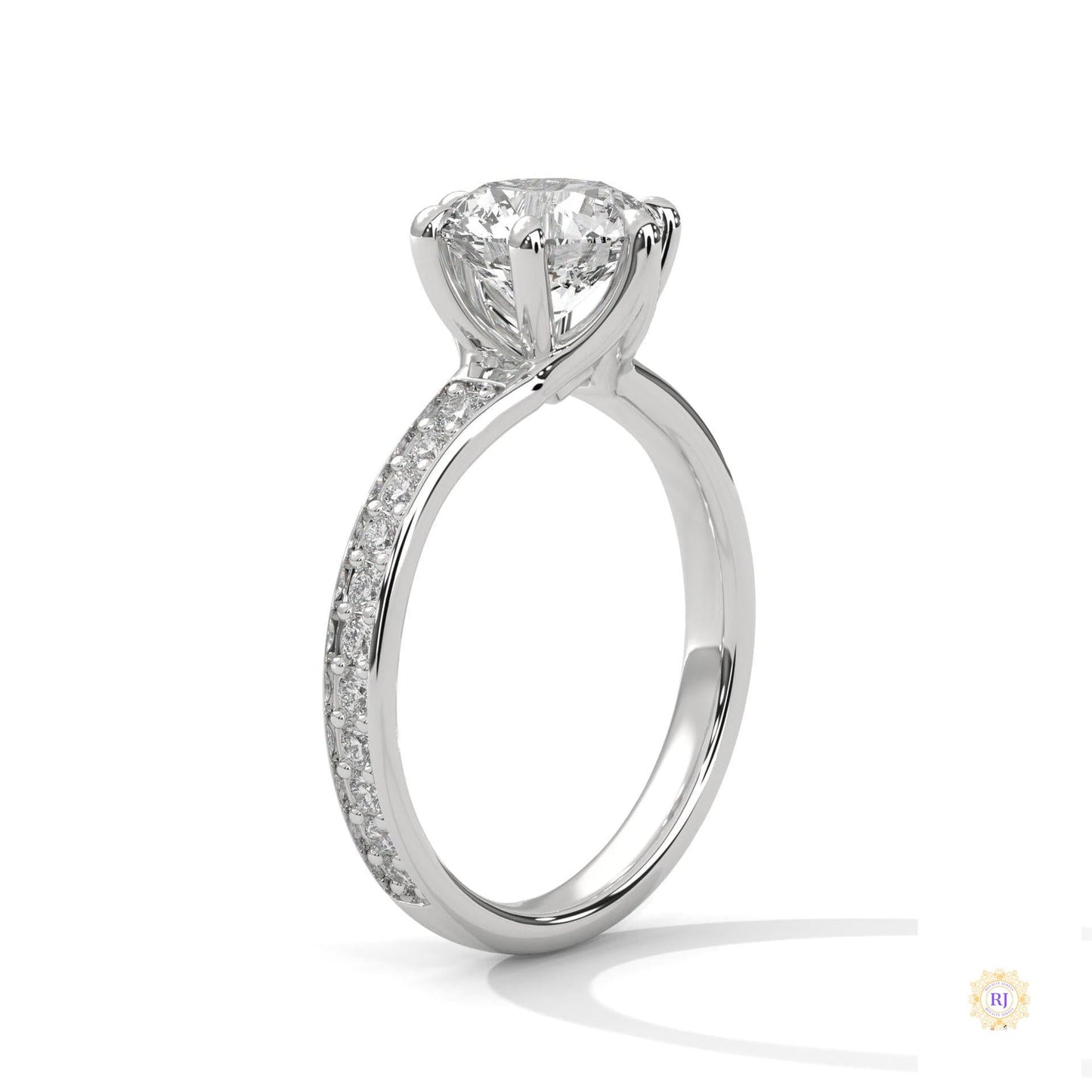 2.45 Ct. Round Lab Diamond Engagement Ring