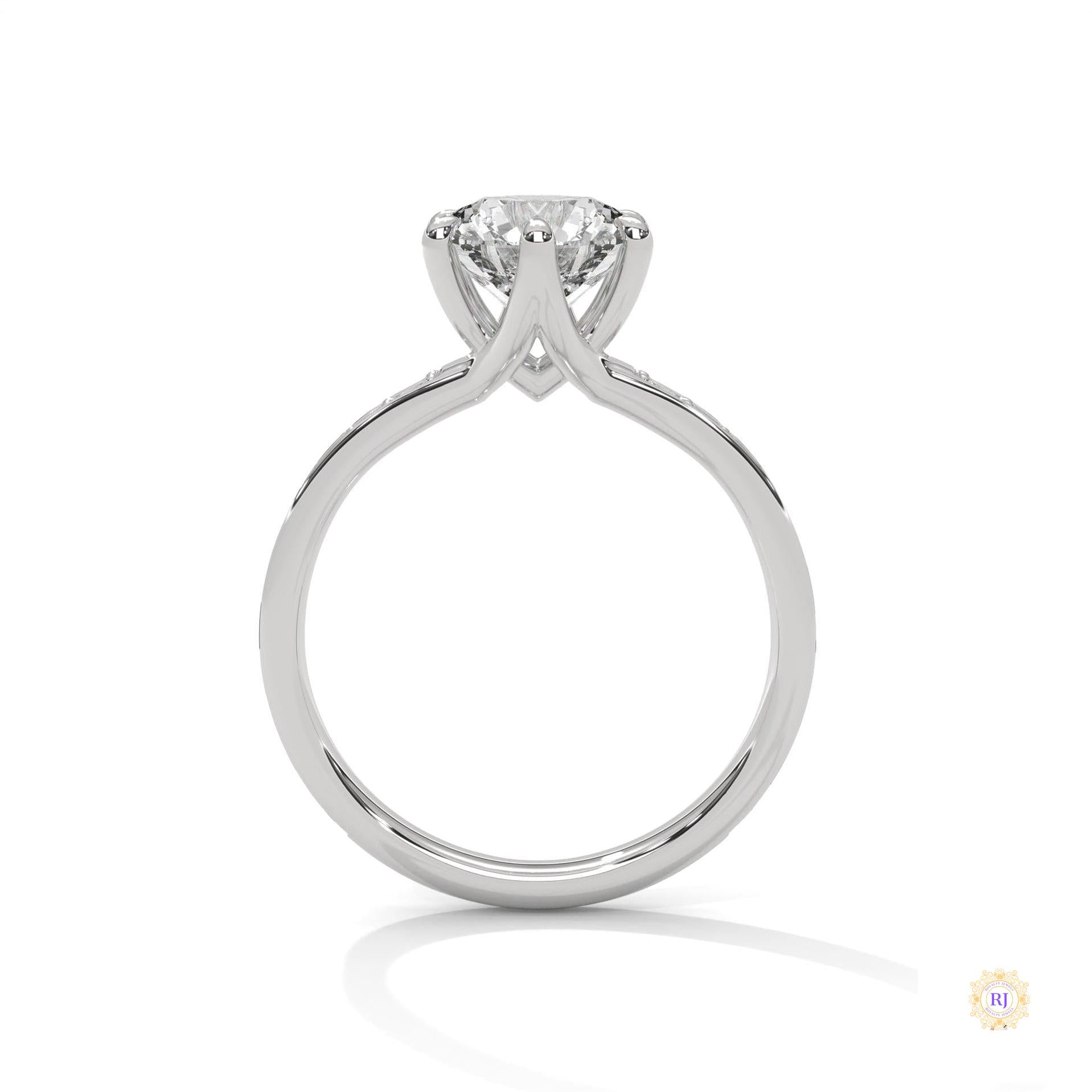 2.45 Ct. Round Lab Diamond Engagement Ring