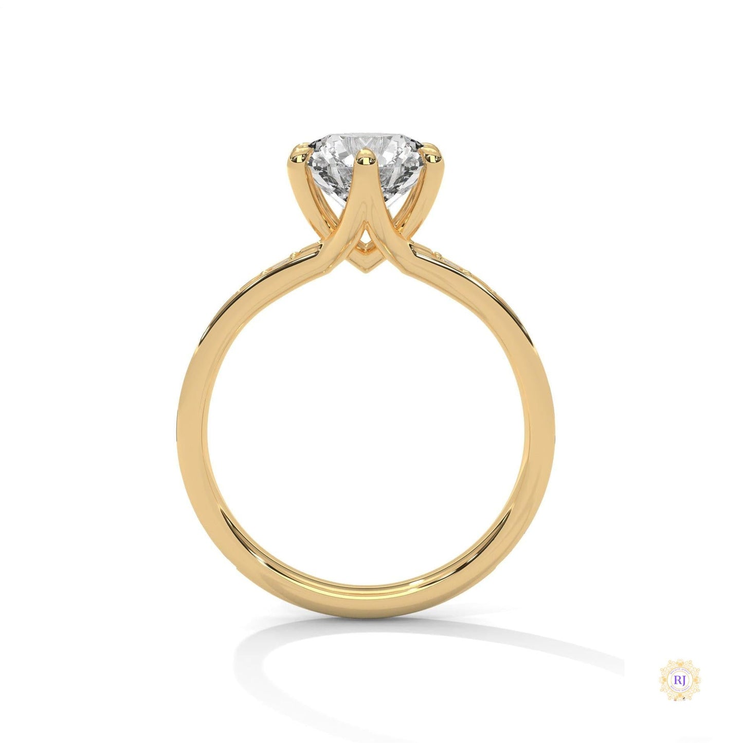 2.45 Ct. Round Lab Diamond Engagement Ring