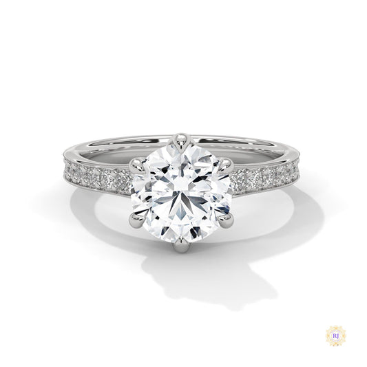 2.45 Ct. Round Lab Diamond Engagement Ring