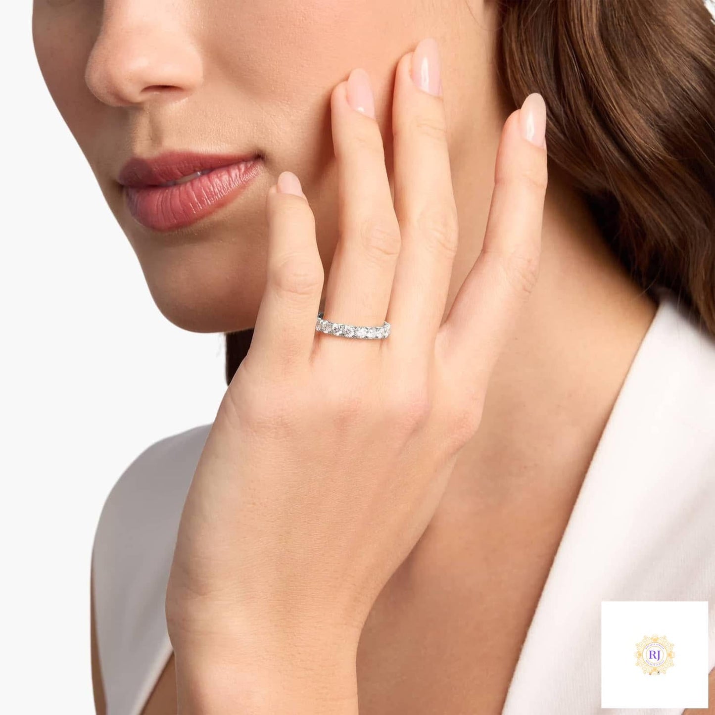 5 Ct. Round Lab Diamond Eternity Ring