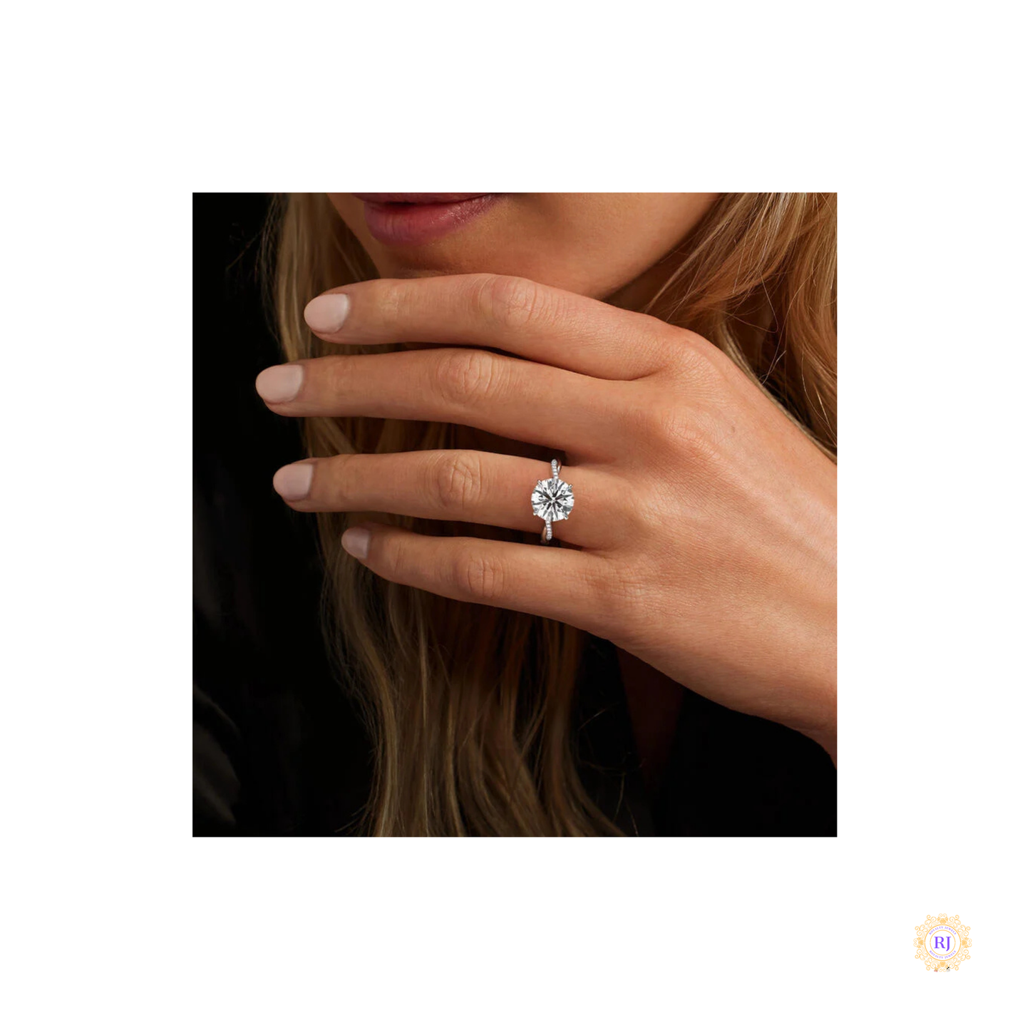 Infinity Twist Lab Diamond Engagement Ring | Lab Grown | 14K Gold & Platinum