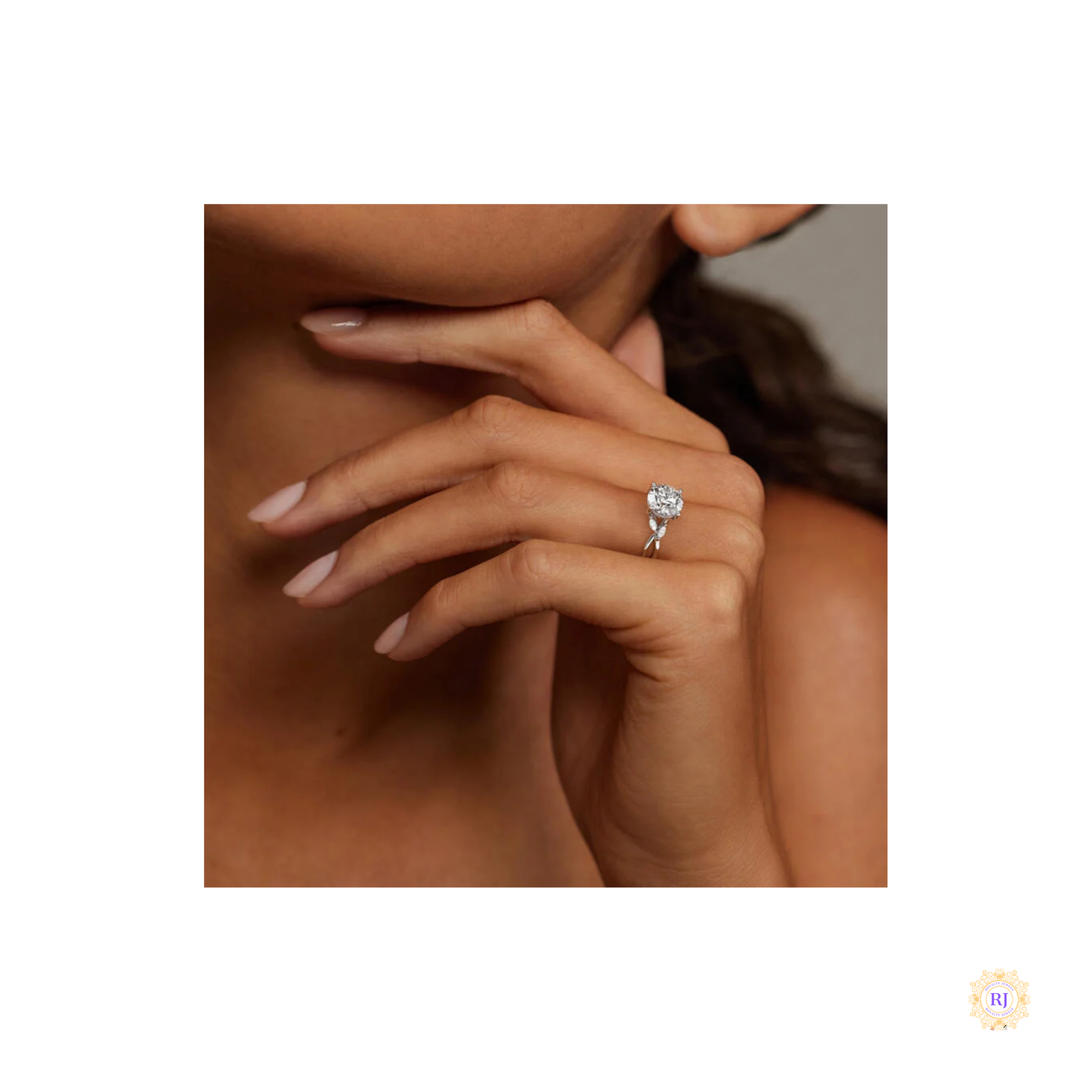 Twisted Band Lab Diamond Ring – Luxury Bridal Jewelry | Lab Grown | 14K Gold & Platinum