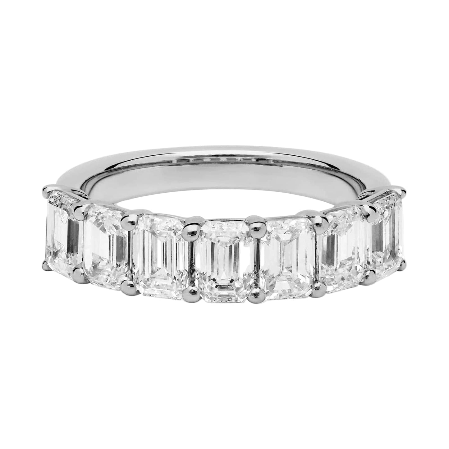 Emerald-Cut Lab Diamond Eternity Band